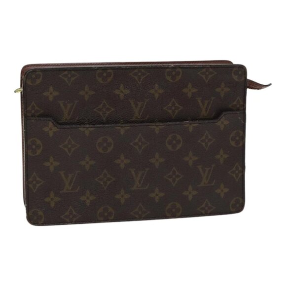LOUIS VUITTON Monogram Pochette Homme Clutch Bag M51795 LV Auth hk1491 - Picture 1 of 16
